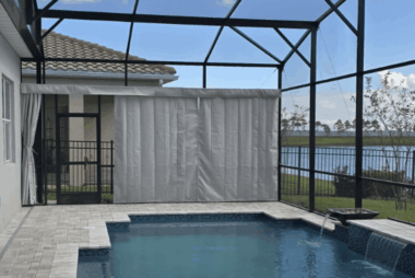 Screen Enclosure Drapes